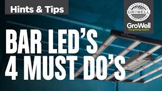 4 Must Dos for Bar LED Grow Lights  Hints & Tips