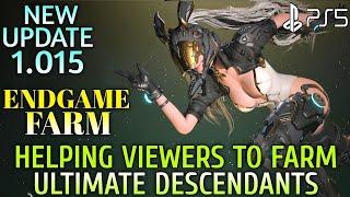 Helping Viewers THE FIRST DESCENDANT Endgame Farming  The First Descendant Update 1.15 Patch PS5