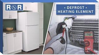 How to Test & Replace a Defrost Heater in a Refrigerator  Repair & Replace