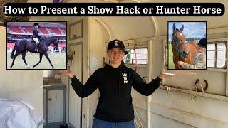 How to Present a Show Hack or Show Hunter For Showing  Show Horse Presentation Tips And Tricks