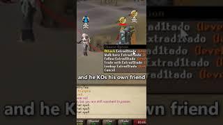RUSHER ACCIDENTLY PKS HIS OWN FRIEND  MULTI LURE #osrs #oldschoolrunescape #pking #meter #shorts