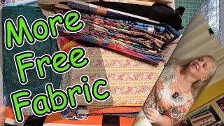 More free fabric saved from landfill.  Deceased estate fabric find