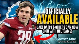 The Detroit Lions Can NOW OFFICIALLY SIGN Michigan Panthers K Jake Bates & Others
