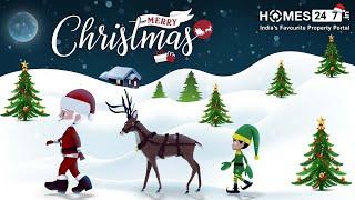Happy Christmas 2022  Merry Christmas Status  Christmas 3D Animated Video  Homes247.in