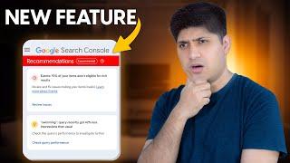 Recommendations in Google Search Console  Google Search Console New Feature Launched