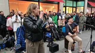 STREET performer BLEW the crowd away with his INCREDIBLE Voice - Shallow Lady Gaga  Allie Sherlock