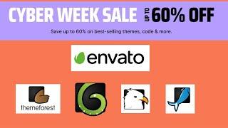 EnvatoMarket ThemeForest  CodeCanyon  Graphic River  Videohive Cyber Week Sale