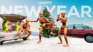 Funny Truck and Car Crashes New Year Edition  BeamNG.Drive