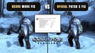 God Of War Ragnarok - 6GB Vram Nexus Mods Fix vs Official Patch 2 Fix GTX 1050 Ti