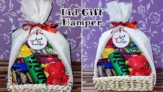 DIY Eid Gift ideas  Eid Gift Box  Eid Hamper  How to Decorate Gift Basket  Chocolate Basket