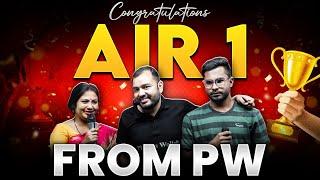 NEET 2024 Result  PW Created History  NEET AIR 1 From PW 