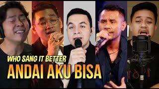 ANDAI AKU BISA cover by Indonesian Male Singers Tulus Afgan Cakra Khan Judika Barsena etc.