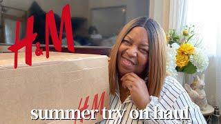 H&M SUMMER PLUS SIZE HAUL  OUTFIT INSPIRATION  SUMMER 2024