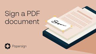 How to sign a PDF Document  Papersign