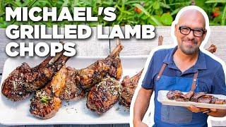 Michael Symons Grilled Lamb Chops with Rosemary Salt  Symon Dinners Cooking Out  Food Network