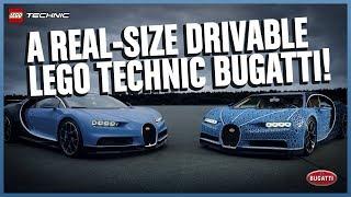 The Amazing Life-size LEGO Technic Bugatti Chiron that DRIVES