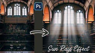 Adding Sun Rays Effect in Photoshop 2024 Tutorial #photoediting #photoshop