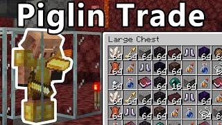 Piglin BarteringTrading Farm  Minecraft 1.20