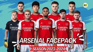 ARSENAL FACEPACK TERBARU SEASON UPDATE 2023 - 2024