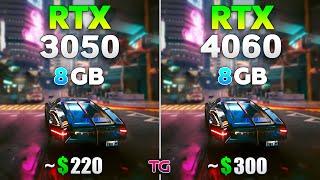 RTX 3050 vs RTX 4060 - Test in 10 Games