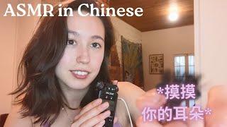 中文 ASMR - Tascam EAR to Ear triggers in Mandarin Chinese 