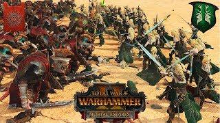 MORTAL EMPIRES MULTIPLAYER - Skaven vs. Wood Elves - Total War Warhammer 2 Battle Gameplay