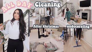 *NEW* All Day CLEAN WITH ME  Undecorate after Christmas CLEANING MOTIVATION 2022