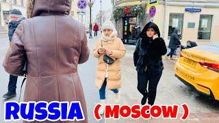 RUSSIA STILL SUFFERING UNDER SANCTIONS? walking through the calm streets on Moscow Russia 2023