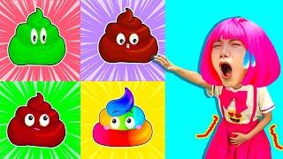 Rainbow Poo songs  Colorful Rainbow + More Nursery Rhymes by Dominoka Kids Song