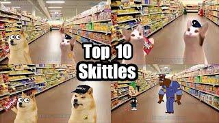 Skittles Meme Pop cat Doge Top Ten -Meme Mentom
