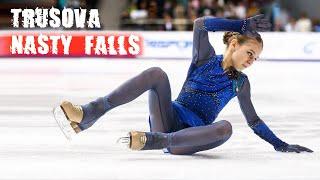 Alexandra Trusovas Falls Compilation  Трусова