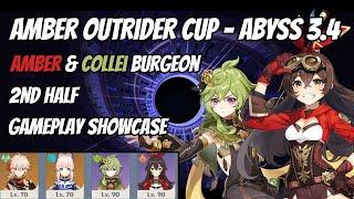 Chinese Amber Burgeon but with Collei instead of Nahida - Gameplay showcase on Abyss 3.4 - 2nd Half