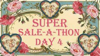 SUPER SALE-A-THON Day 4 Junk Journal Craft Supply Vintage Antique French Destash Mixed Media Art