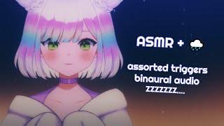 ASMR gentle tingles in the rain  assorted triggers 3DIObinaural  #asmr