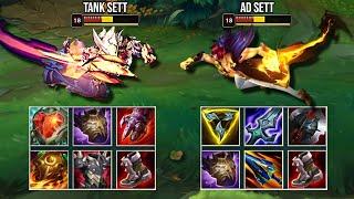 TANK SETT vs AD SETT FULL BUILD FIGHTS & Best Moments