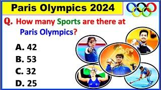 Paris Olympics 2024 GK  Paris Olympics important Questions  Sports GK  Sports Current Affairs