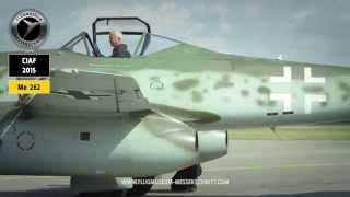 Me 262  Jet Ground Check CIAF 2015  jetwash with fire like starting the original Jumo 004