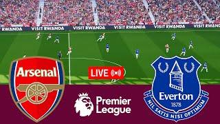 LIVE Arsenal vs Everton Premier League 2324 Full Match - Video Game Simulation