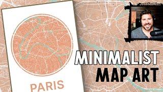 How to Make Amazing Minimalist Map Art with Inkscape Step-by-Step Tutorial