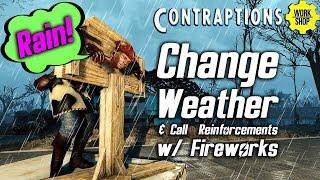 Fallout 4 Contraptions DLC - Change Weather & Call Reinforcements with Fireworks