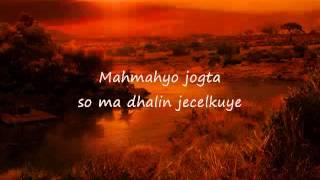 Somali Lyrics   Song   Jaalaleey   By Cabdi Diini   YouTube2