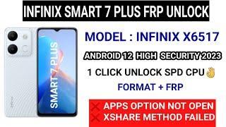 Infinix Smart 7 Plus Frp Bypass Android 12  Infinix X6517 Frp Unlock  Tfm Tool Pro