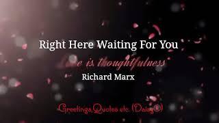 Right Here Waiting For You - Richard Marx