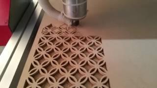 MDF cutting on our CNC router.