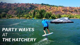 Party Waves in Hood River at the Hatchery