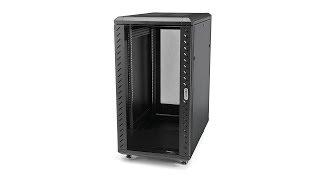 22U 36in Knock-Down Server Rack Cabinet with Casters - RK2236BKF  StarTech.com