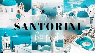 Santorini — Mobile Preset For Lightroom  Tutorial  Download Free  Beach Preset  Summer Preset