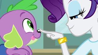 Rarity Pokes Spikes Nose - My Little Pony Equestria Girls 2013