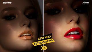 How To High End Retouch Lips in Photoshop