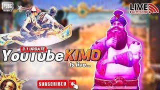 KIMO IS LIVE  NEW UPDATE 3.1  Pubg Mobile 6th Anniversary  Road to 1k Subs  CONQUEROR PUSH